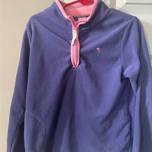 Carter's Purple Fleece Pullover with Pink Trim